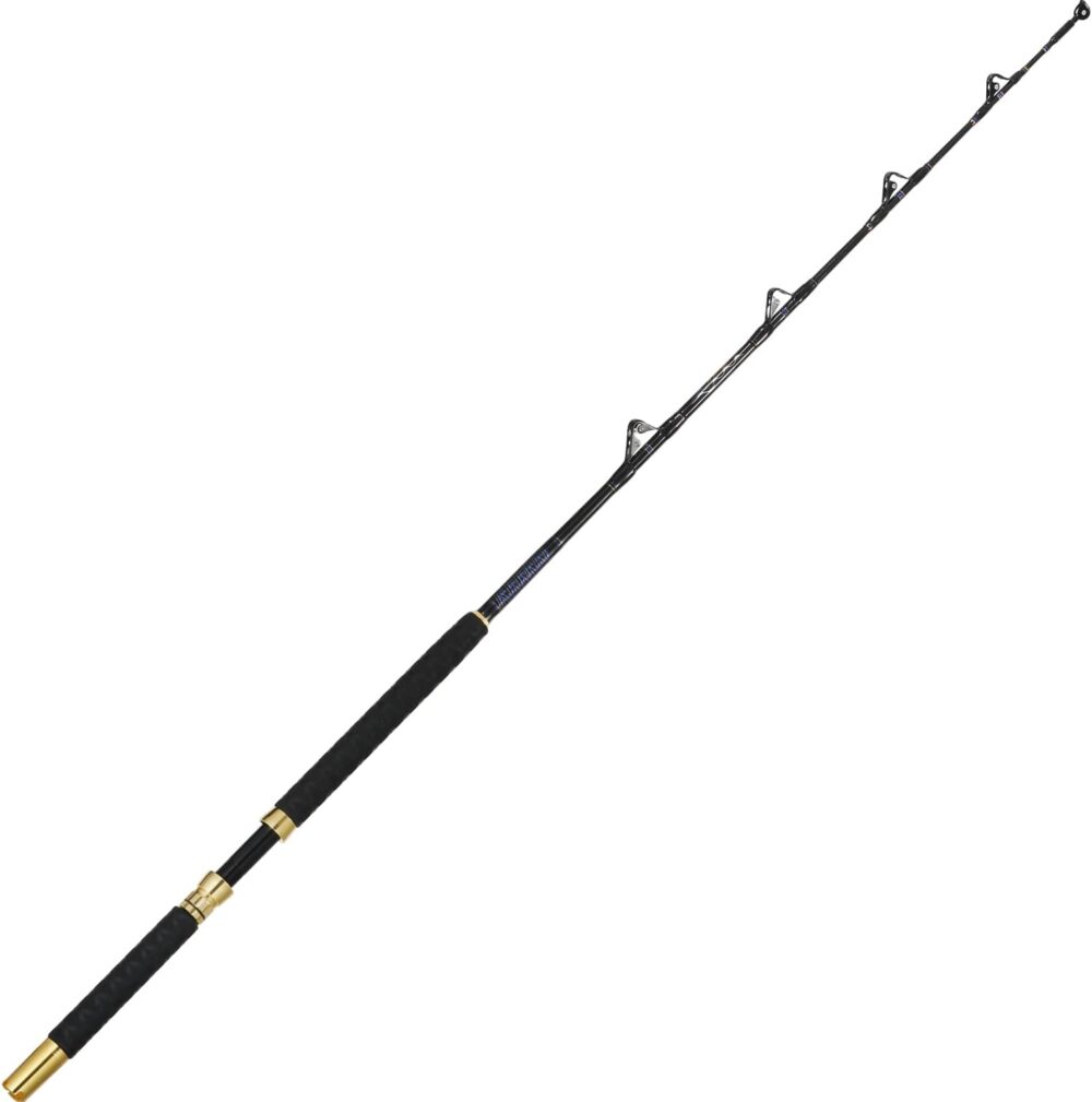 Trolling Rod Saltwater Offshore Heavy Roller Rod Bent Butt Trolling Rod Big Game Conventional Boat Fishing Pole Heavy Duty Fishing Rod 5'1''/ 6' - Image 2