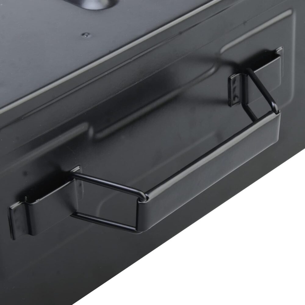 Black Sierra Heavy Duty Steel Ammo Can, Lockable & Water Resistant Box for any Caliber Ammunition, Airtight Military Storage 30/50 Cal, Durable Utility Box for Pistol, Shotgun, Rifle, Gifts For Him - Image 3
