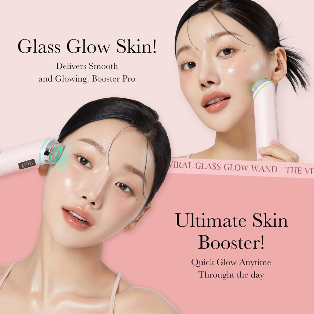Medicube Age-R Booster Pro Pink | 6-in-1 Real Glass Glow Beauty Massager | Looking Glass Skin | Korean Skin Care - Image 4