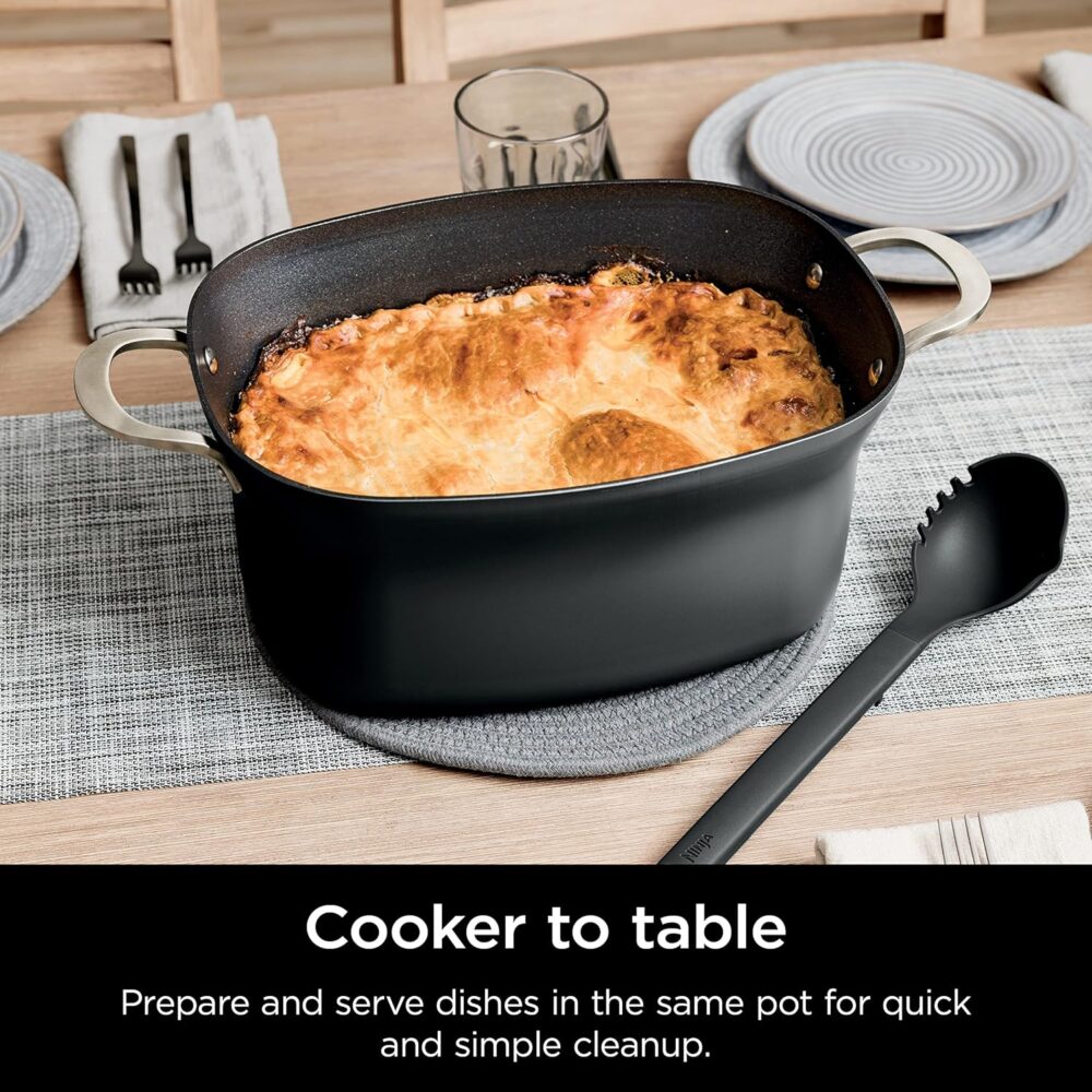 Ninja MC1010 Foodi PossibleCooker PLUS - Sous Vide & Proof 6-in-1 Multi-Cooker, with 8.5 Quarts, Slow Cooker, Dutch Oven & More, Glass Lid & Integrated Spoon, Nonstick, Oven Safe Pot to 500°F, Black - Image 4