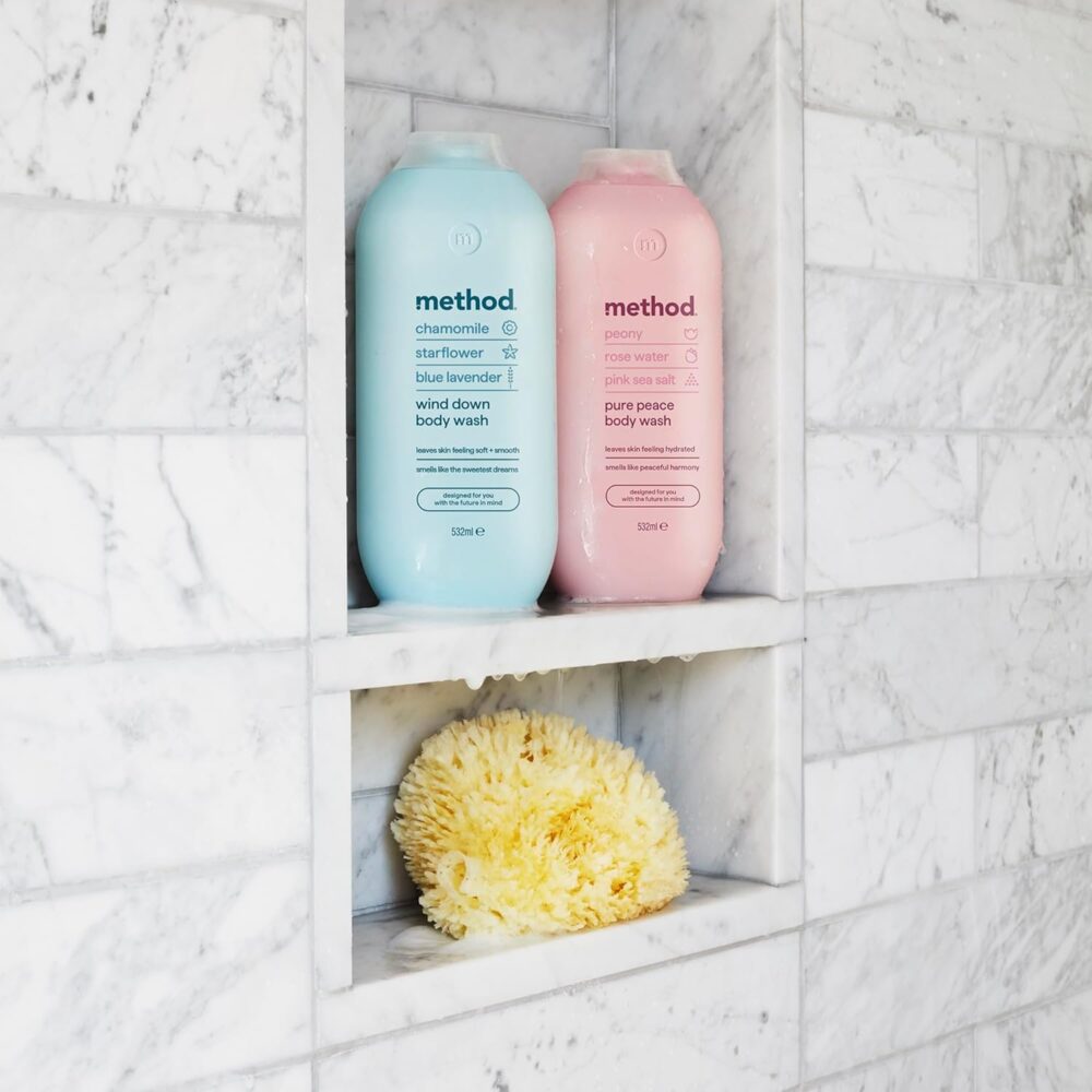 Body Wash, Pure Peace, Shower Gel, Peony, Rose Water And Pink Sea Salt Scent, Pack of 1, 532ml. - Image 5