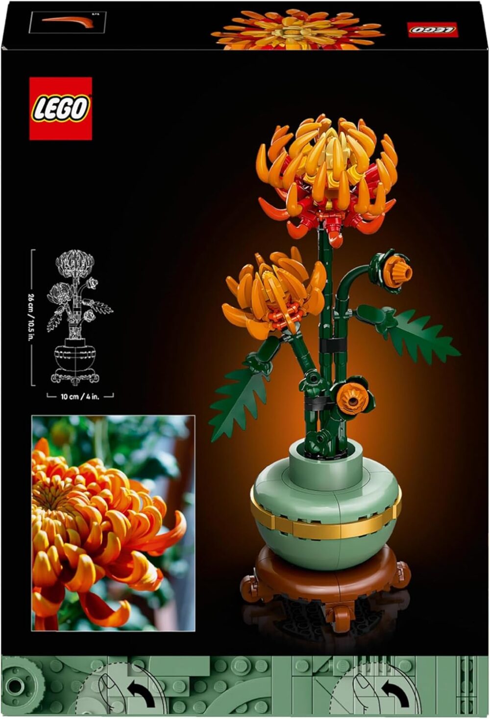 Botanicals Chrysanthemum Artificial Flower Building Set - Faux Plant Gift for Mothers - Creative Model Kit for Adults to Build - Home Office Decor from the Botanical Collection - 10368 - Image 8