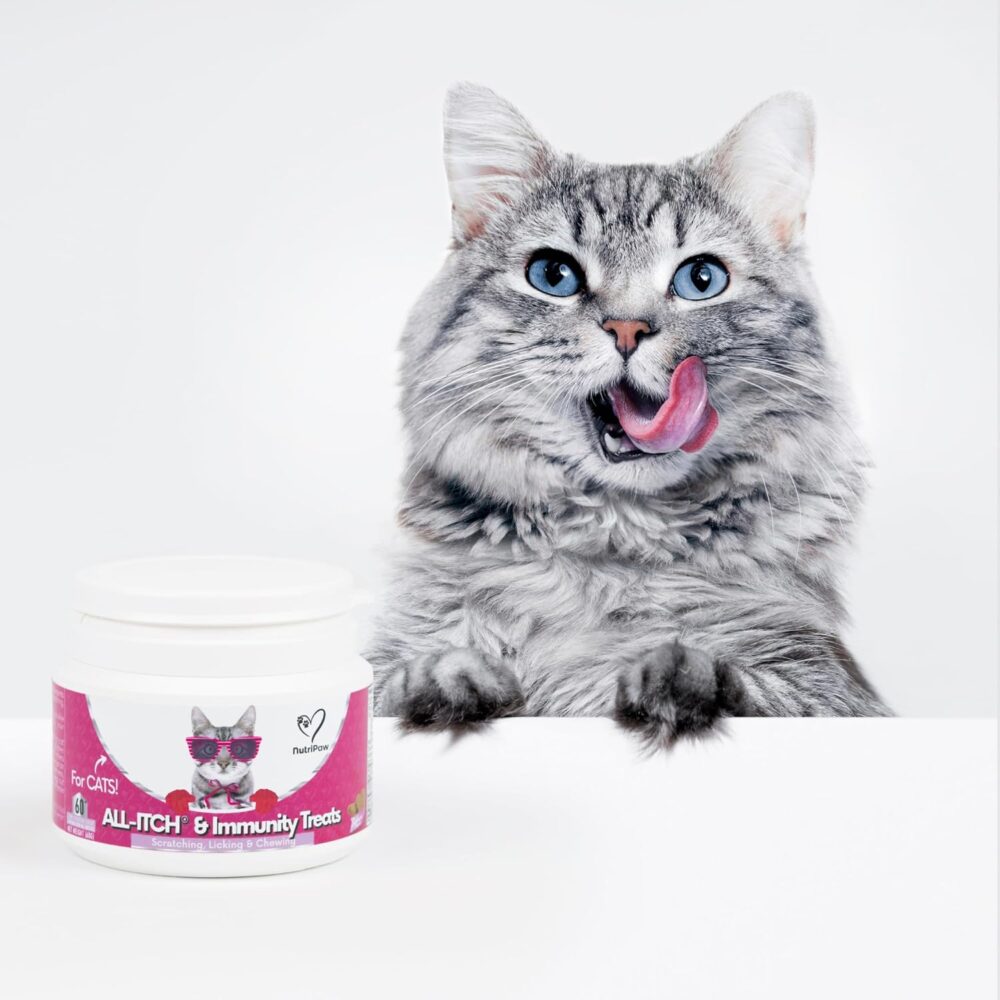 NutriPaw All-Itch Immunity Treats For Cats - Soothe Itchy Paws, Eyes, Ears, Skin - Stop Itching, Licking, Scratching & Excessive Grooming breeds - Supports Seasonal Itching - Image 5