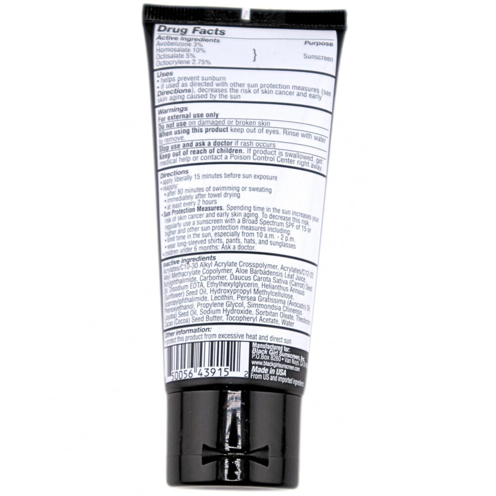 BLACK GIRL SUNSCREEN - Face & Body Moisturizing Sunscreen Lotion SPF 30, No White-Residue for Melanin Rich Skin (2 Fl. Oz.) - Image 2