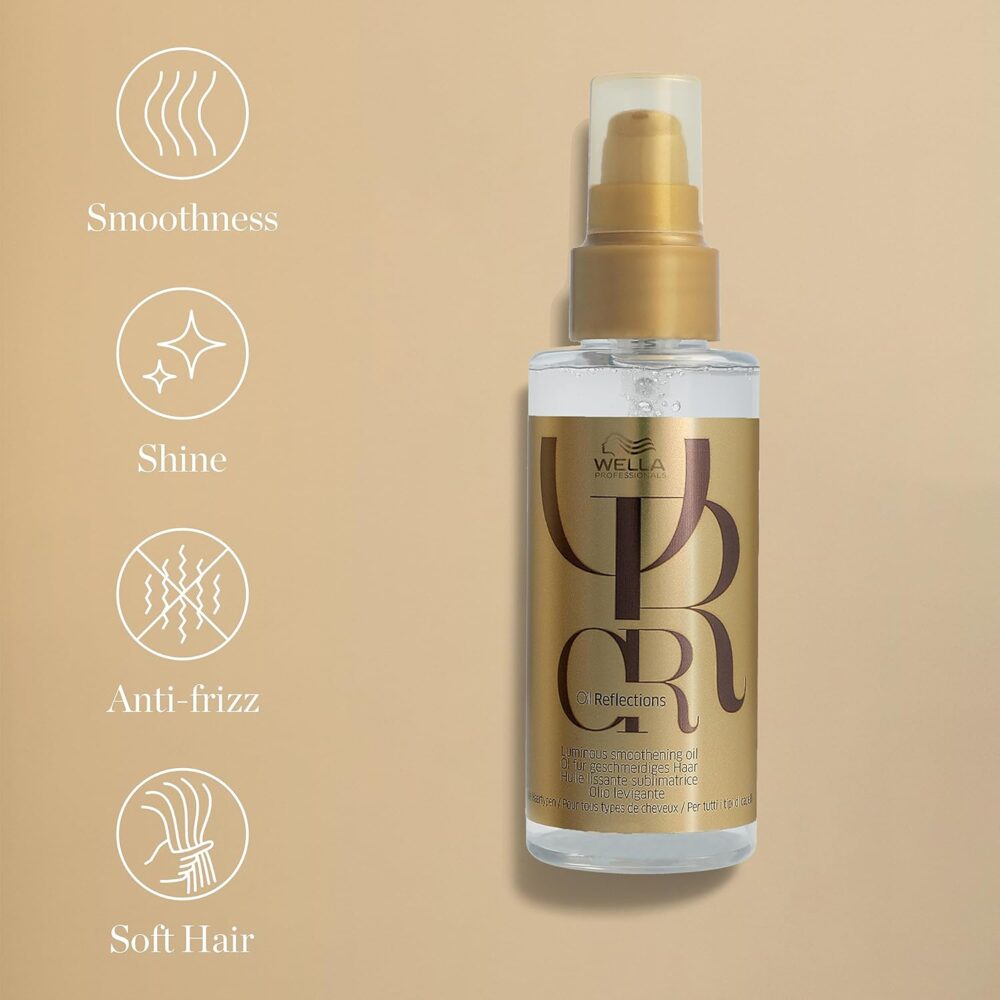 Oil Reflections Luminous Smoothening Hair Oil, Radiant Shine & Silky Smoothness, Professional Hair Care With Camelia Oil & White Tea Extract, 100ml - Image 4