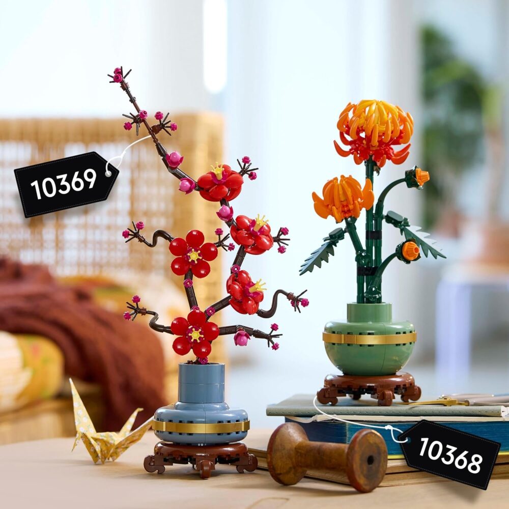 Botanicals Chrysanthemum Artificial Flower Building Set - Faux Plant Gift for Mothers - Creative Model Kit for Adults to Build - Home Office Decor from the Botanical Collection - 10368 - Image 5
