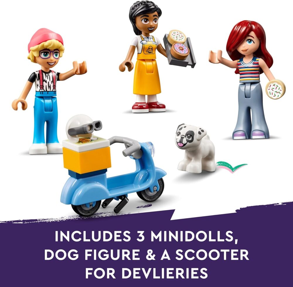 Friends Heartlake City Café Toy for Kids, Bakery Building Set, Birthday Gift Idea for 6 Plus Year Old Girls and Boys, with 3 Mini-Dolls and a Dog Figure 42618 - Image 7