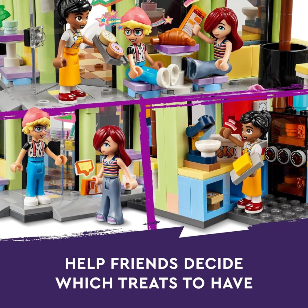 Friends Heartlake City Café Toy for Kids, Bakery Building Set, Birthday Gift Idea for 6 Plus Year Old Girls and Boys, with 3 Mini-Dolls and a Dog Figure 42618 - Image 6