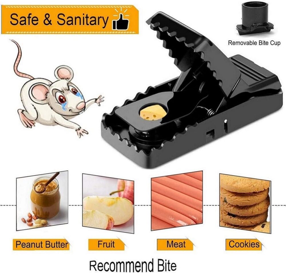 Feeke Mouse Traps, Mice Traps for House, Small Mice Trap Indoor Quick Effective Sanitary Safe Mousetrap Catcher for Family and Pet - 6 Pack, (M01-6Pack) - Image 4